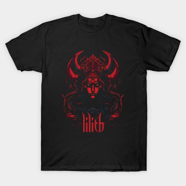 Queen of the Succubi T-Shirt by Chesterika